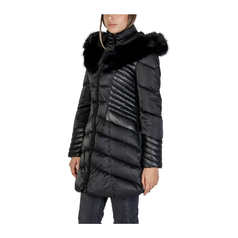 Guess Polyurethaan Jassen & Mantels Collectie Black Dames