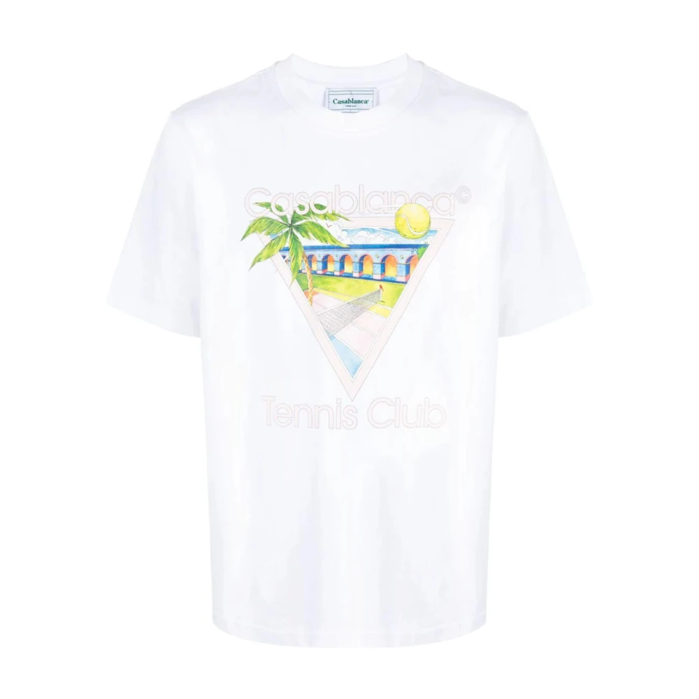 Casablanca Iconische Tennis Club T-Shirt White