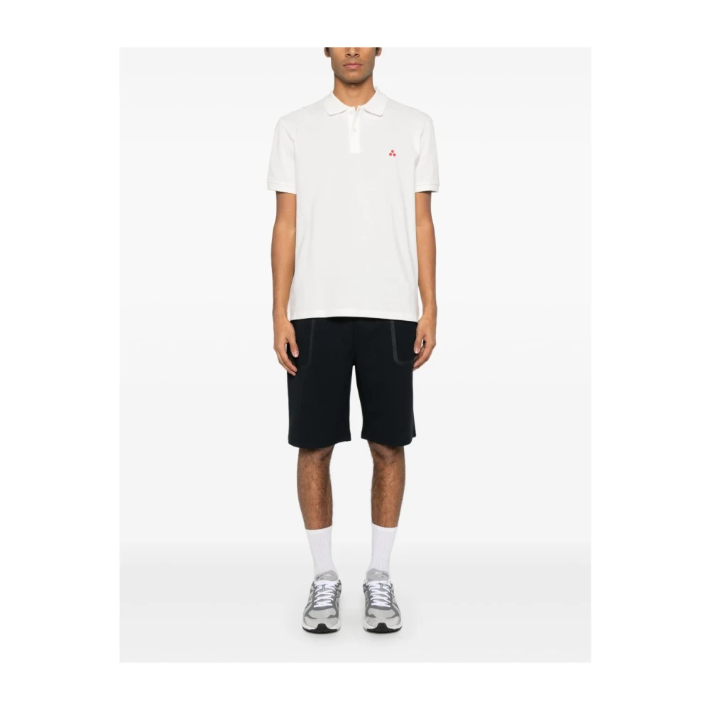 Peuterey Witte Button-Up T-shirts en Polos White Heren