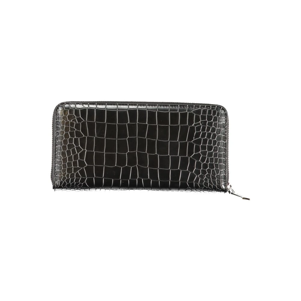 Calvin Klein Zwarte Polyester Portemonnee met RFID-blokkering Black Dames
