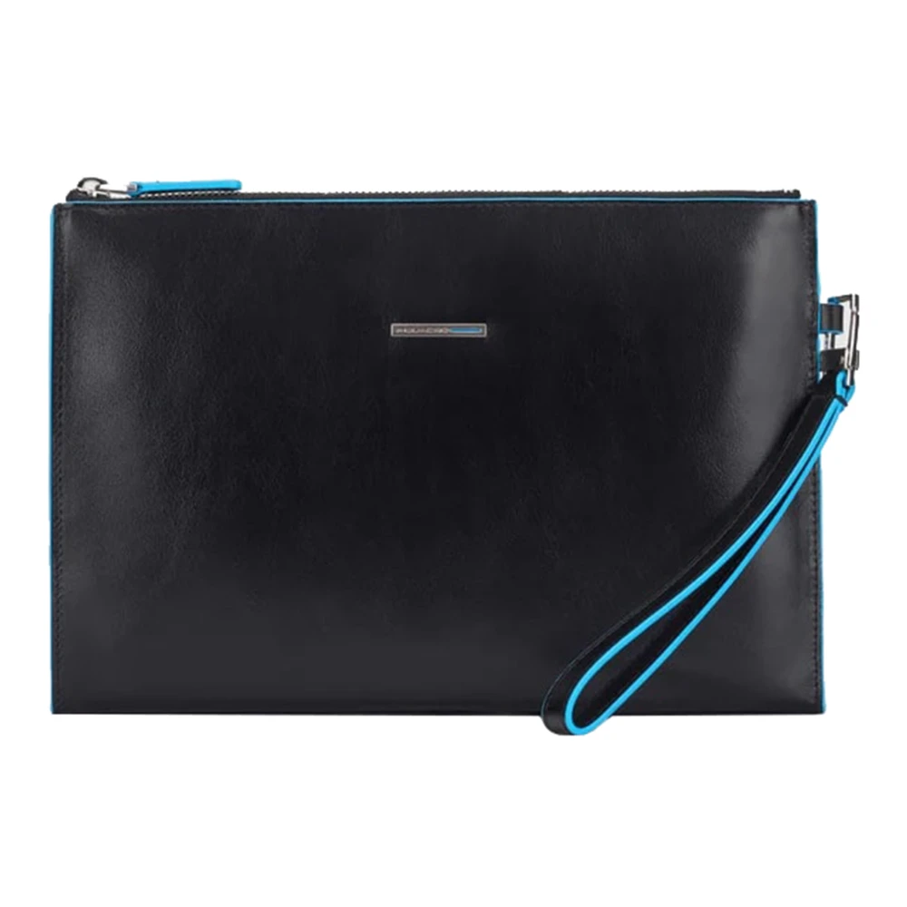 Piquadro Zwarte Clutch Tas Black Dames