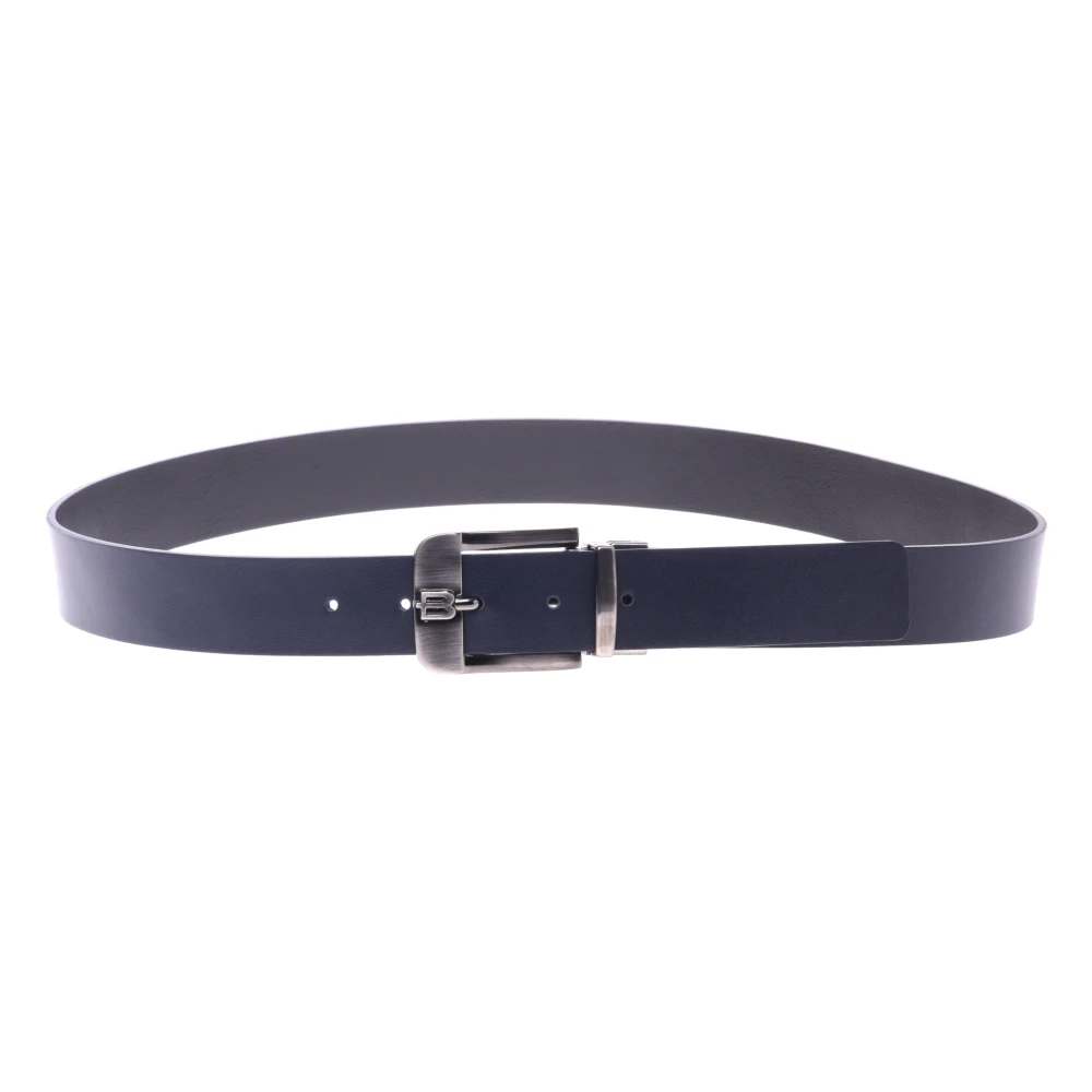 Baldinini Hombre Azul - Reversible Black And Leather Belt - Accessories - 90 Cm - Reversible Black And Leather Belt
