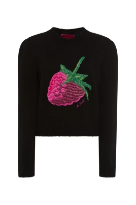 Raffia Raspberry Sweater