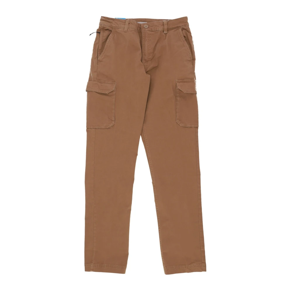 Columbia Brown Cargo Trousers Pacific Ridge Slim Fit - Male - Straight Trousers - W36 - Trousers