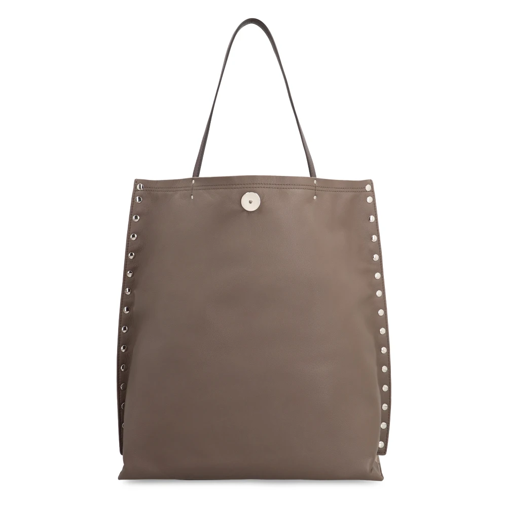 Zanellato Gestikte Leren Tote Tas Gray Dames