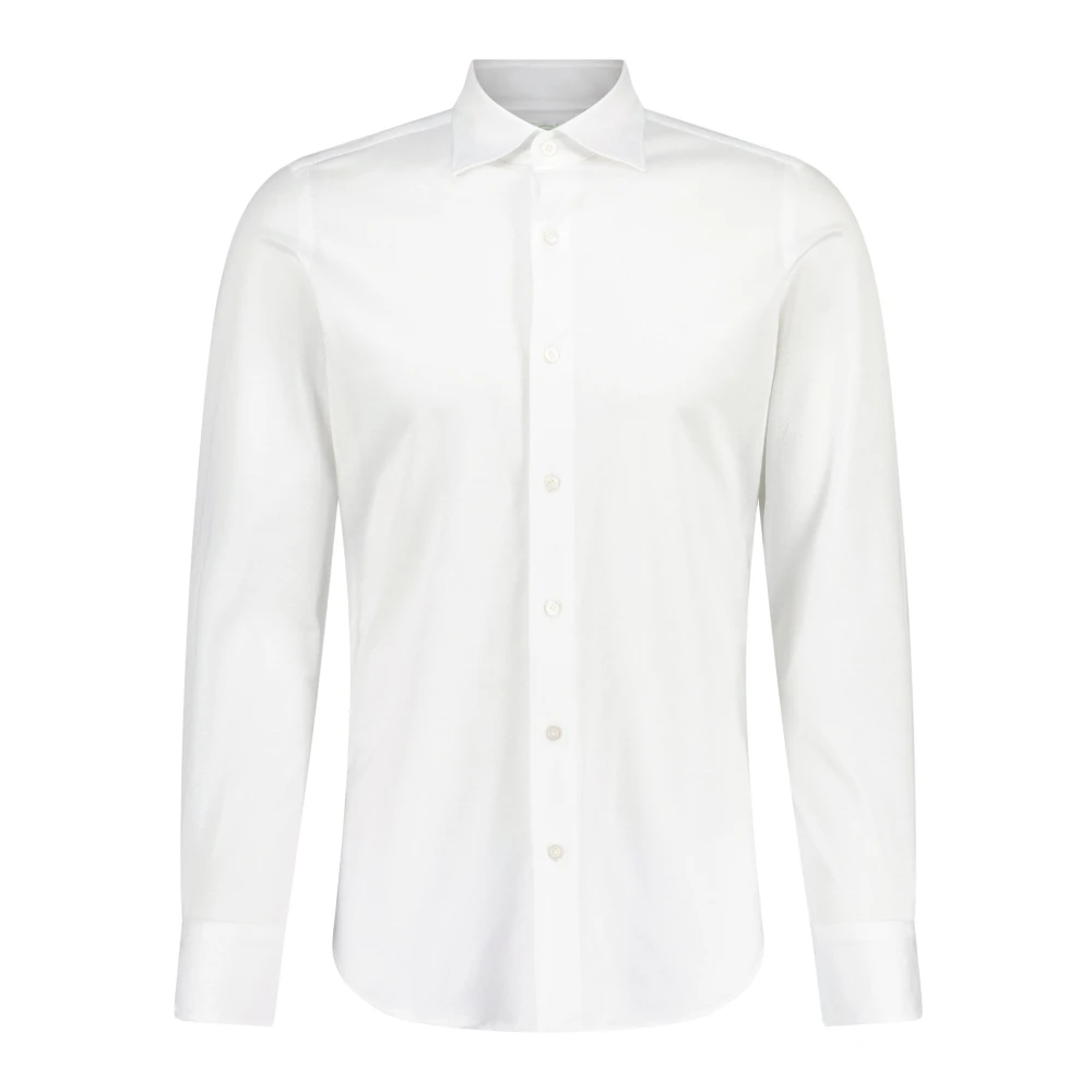 Finamore Toronto Slim-Fit Overhemd White Heren
