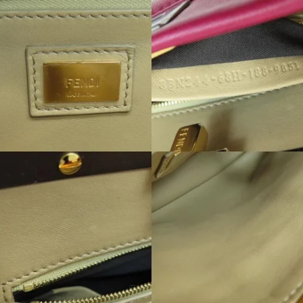 Fendi Vintage Pre-owned Fabric handbags Purple Dames