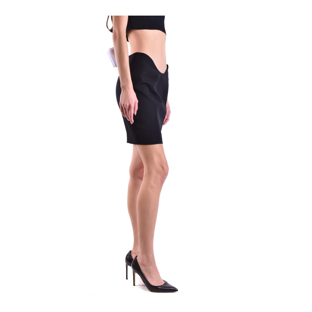 Balmain Zwarte Stijlvolle Rok Ss22 Black Dames