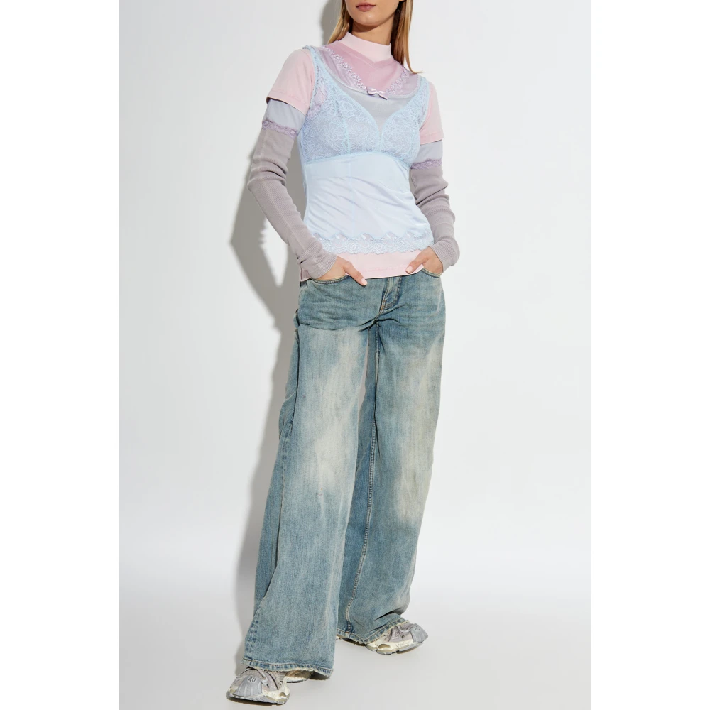 Balenciaga Gelaagde Top Multicolor Dames