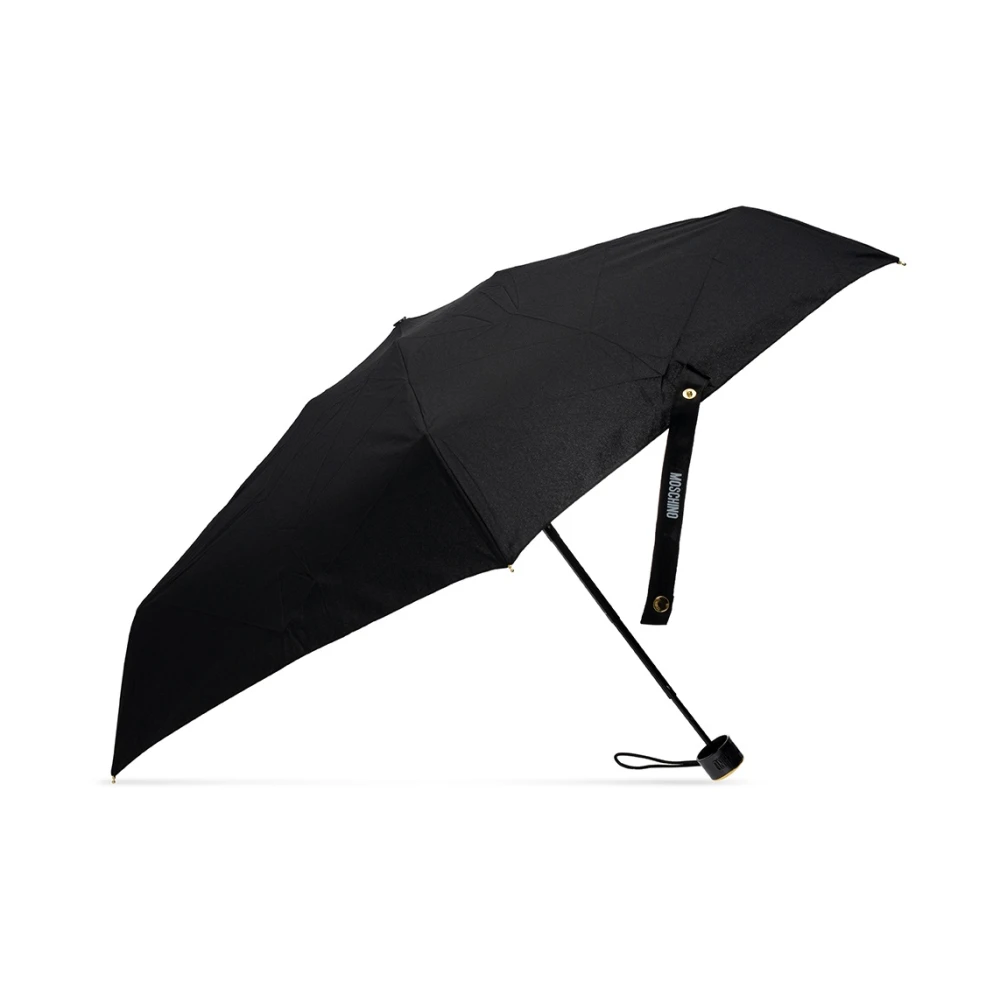 Moschino Paraplu met logo Black Unisex