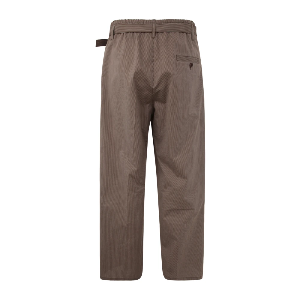 Lemaire Walnoot Cacao Geriemde Easy Broek Brown Heren