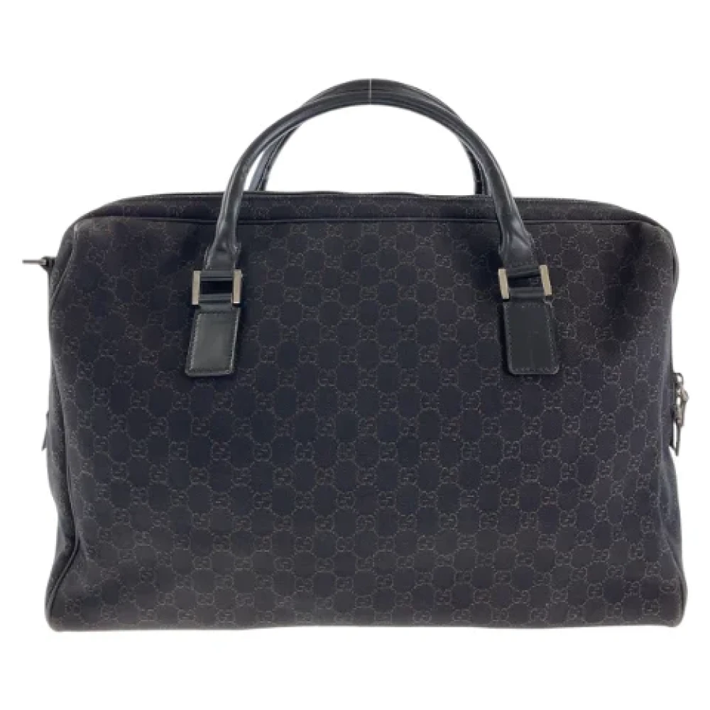 Gucci Vintage Pre-owned Canvas travel-bags Brown Dames