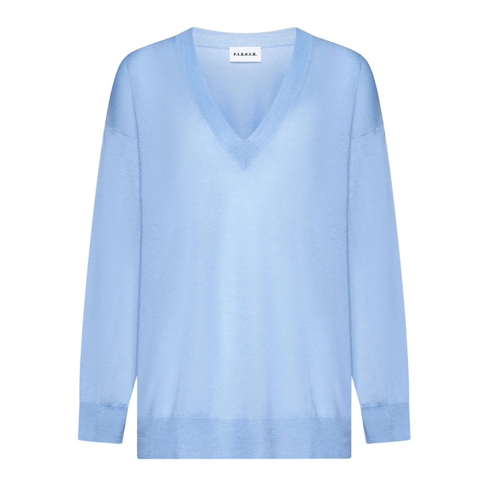 P.a.r.o.s.h. Stijlvolle Sweaters Collectie Blue Dames