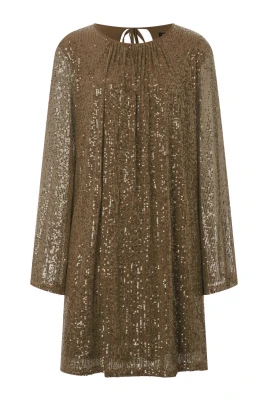 Glitter Klänning Silver Stretch
