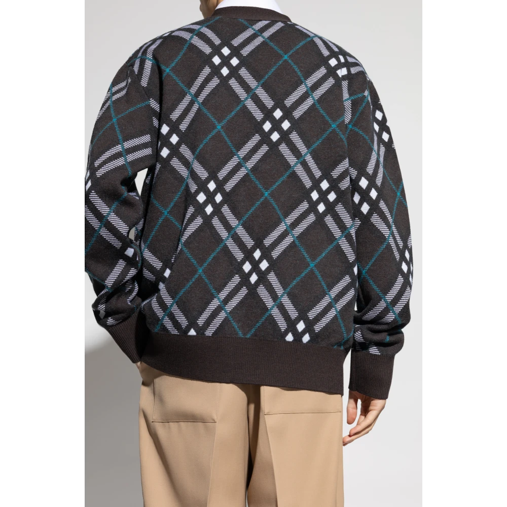 Burberry Wollen Vest Multicolor Heren