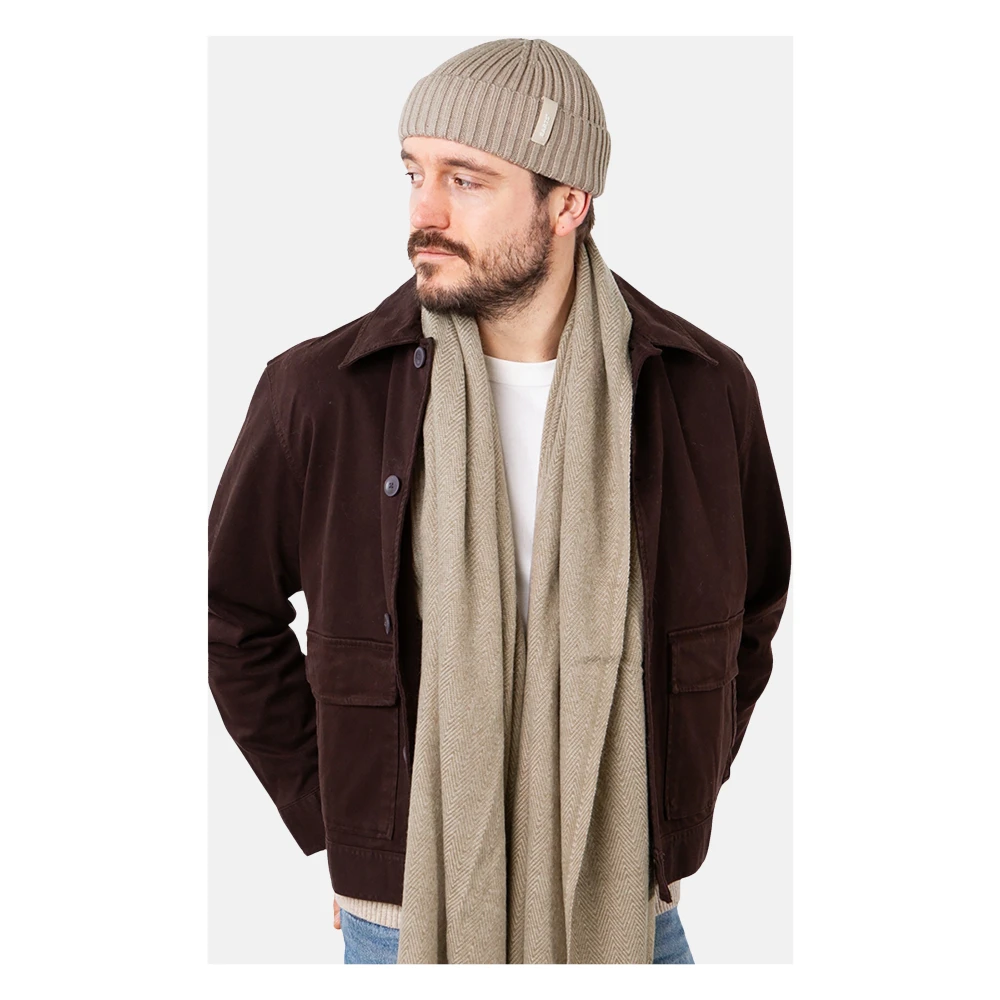 Barts Korte Fisherman Beanie Muts Beige Unisex