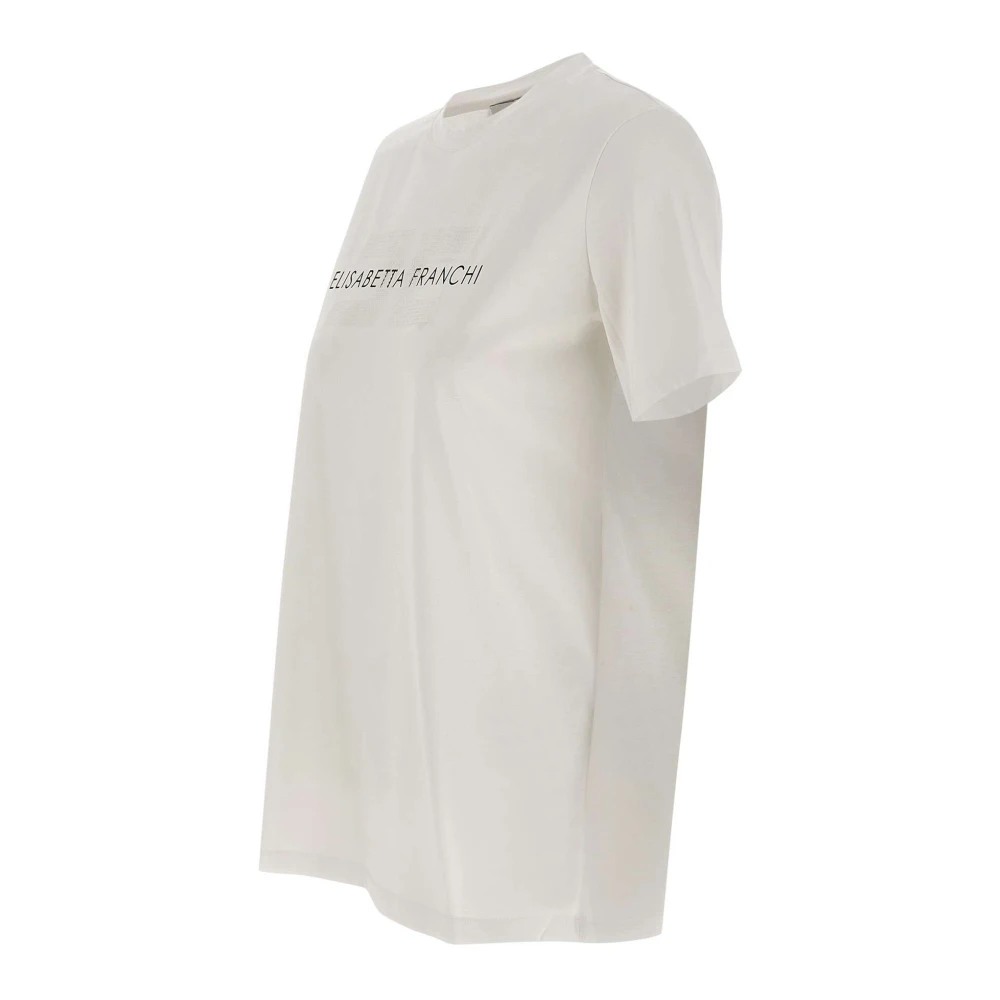 Elisabetta Franchi Witte T-shirts en Polos White Dames