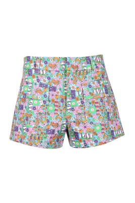 hog-midja-dragkedja-shorts-i-bomull-elastan