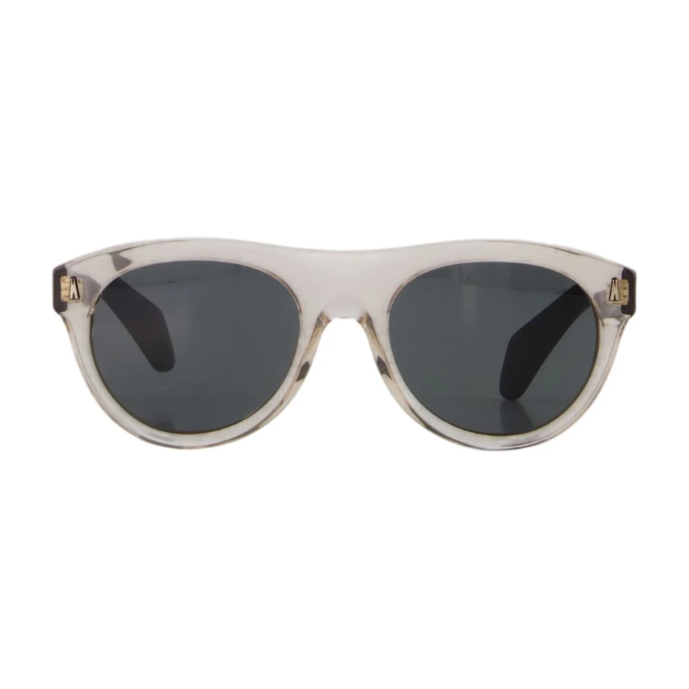 Moncler Unisex Sunglass Splash - Frame color: Transparent Butter, Lens color: Dark Grey - Image 3
