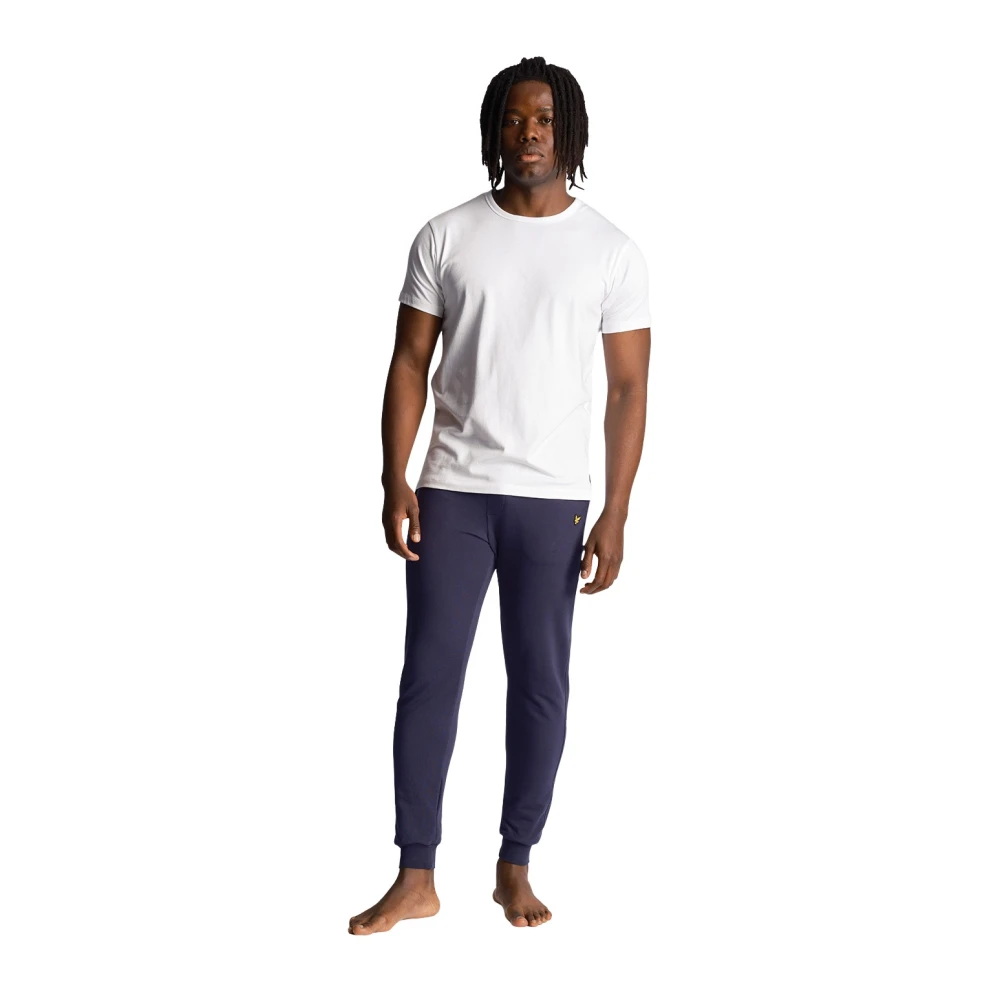 Lyle & Scott Mid Bottoms Single Jersey Lounge Pant Blue Heren