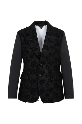 Broderad enkelknäppt kavaj