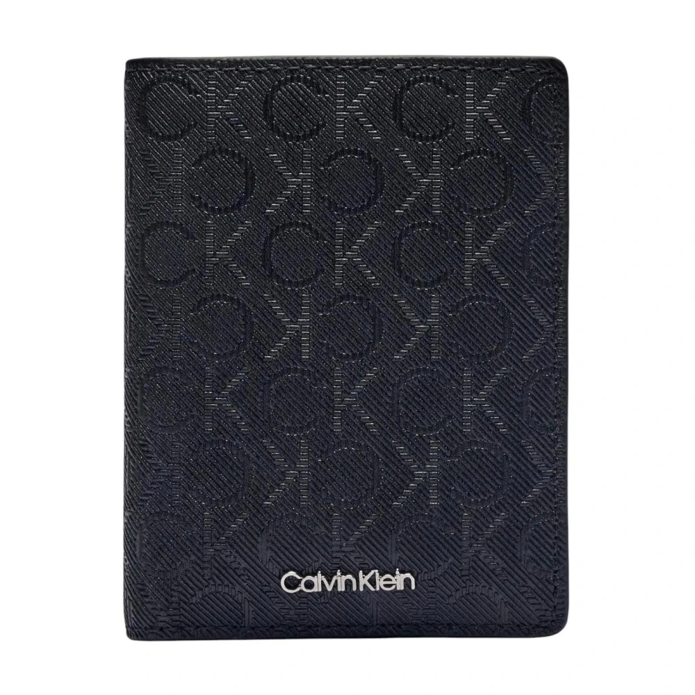 Calvin Klein Heren Leren Portemonnee Lente Zomer Collectie Black Heren