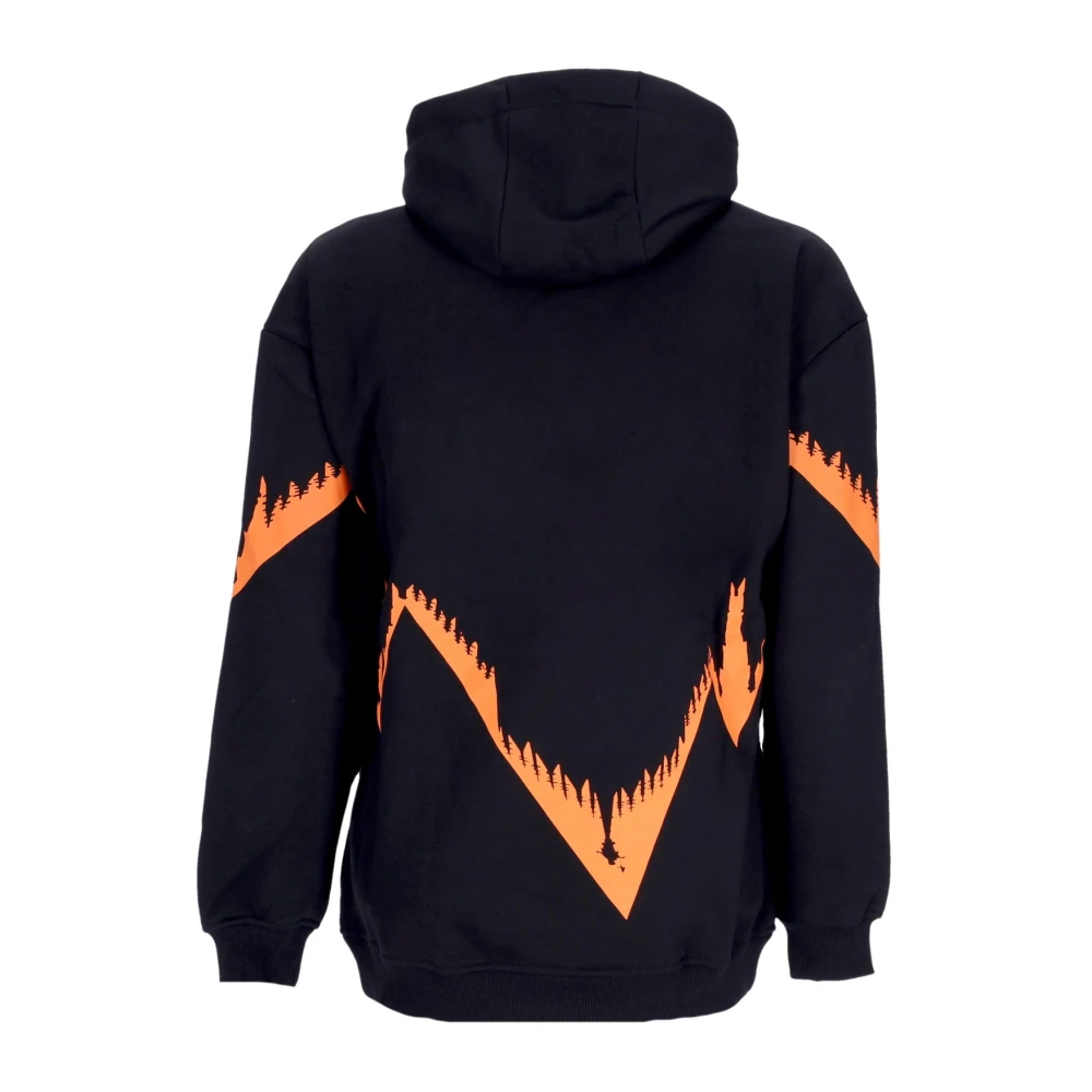 Dolly Noire Milano Heren Oversized Hoodie Zwart Rood Black Heren