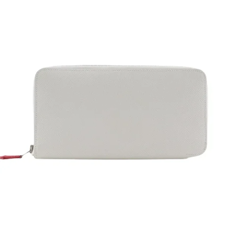 Hermès Vintage Pre-owned Leather wallets White Dames