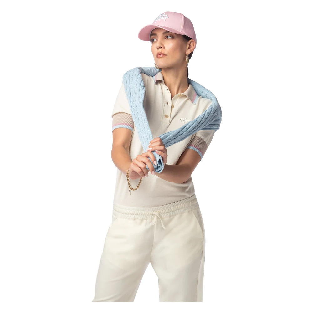 MVP wardrobe Wijde Wolle Broek met Koord Beige Dames