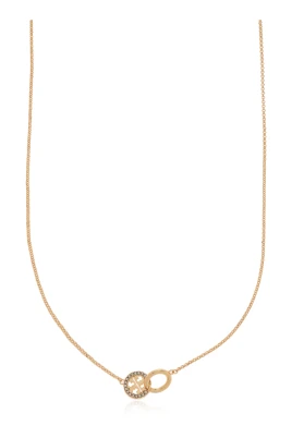 Icon Pavé Interlocking Pendant Necklace