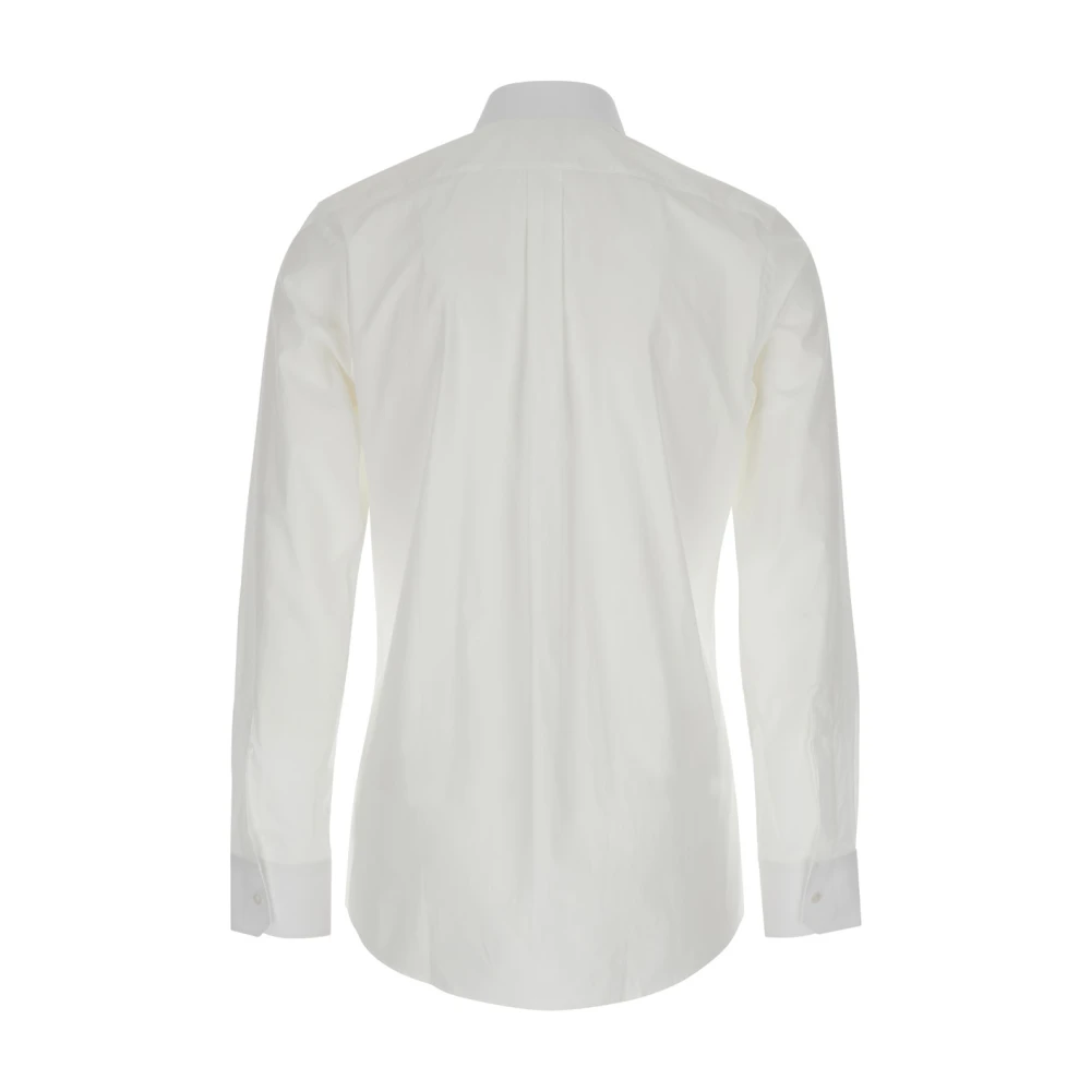 Dolce & Gabbana Witte Poplin Mastroiani Overhemd White Heren
