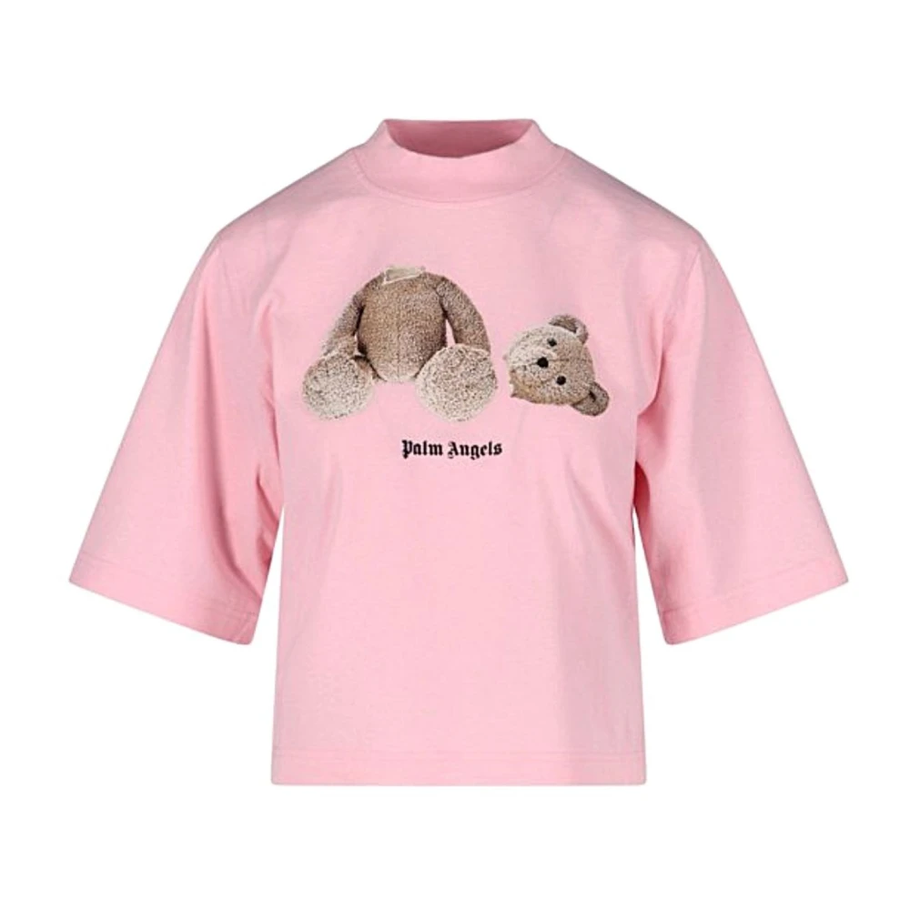 Palm Angels Women's Pink T-Shirts, Xs, T-Shirt