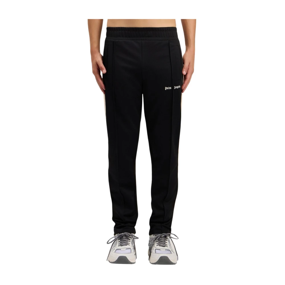 Palm Angels Men's Black Sweatpants, L, Classic Logo Track Trousers