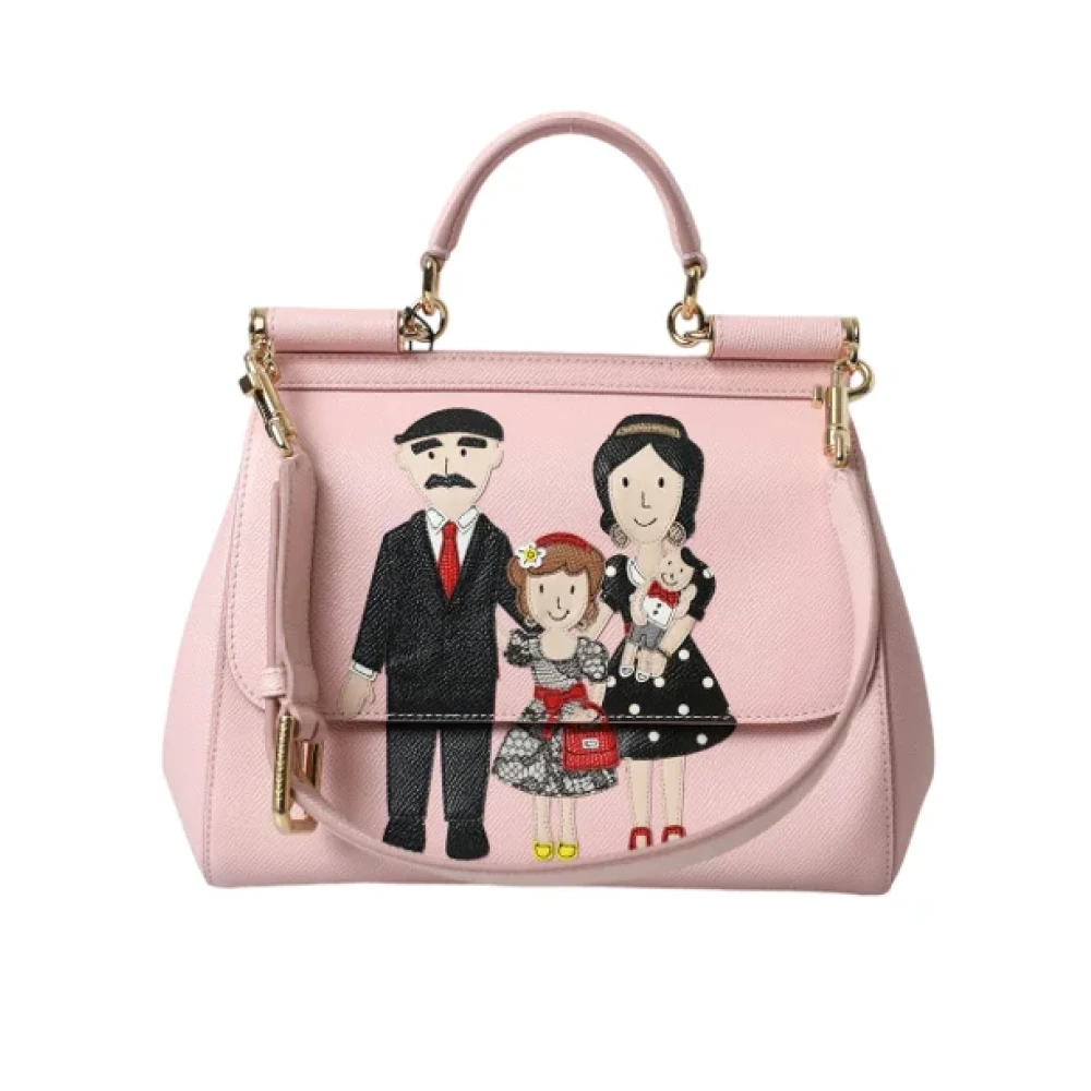 Dolce & Gabbana Pre-owned Leather handbags Pink Dames