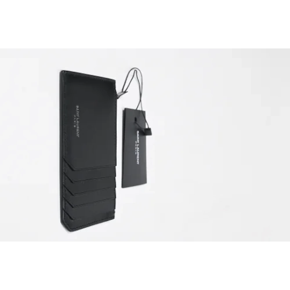 Yves Saint Laurent Vintage Pre-owned Leather wallets Black Heren