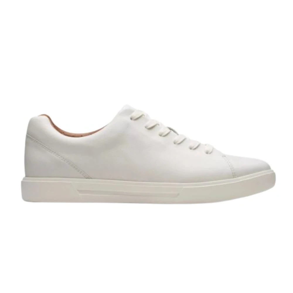 Clarks Witte leren sneakers Heren Schoenen