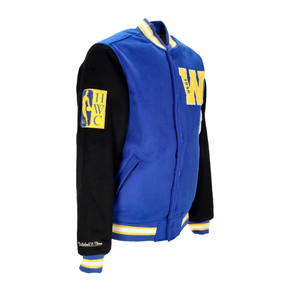 Mitchell & Ness NBA Team Legacy Varsity Jacket Blue Heren
