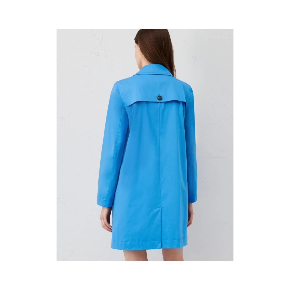 Marella Stijlvolle Trenchcoat Groot Blue Dames