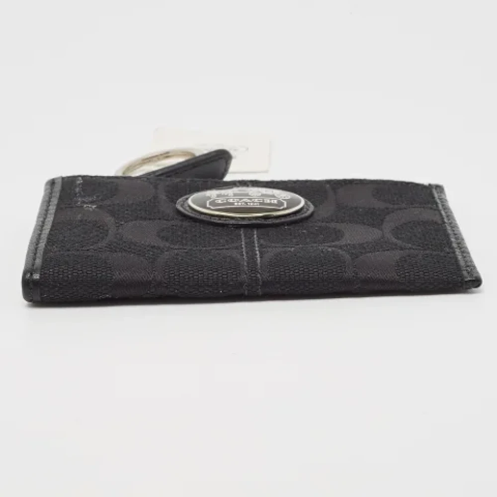 Coach Pre-owned Canvas wallets Black Dames