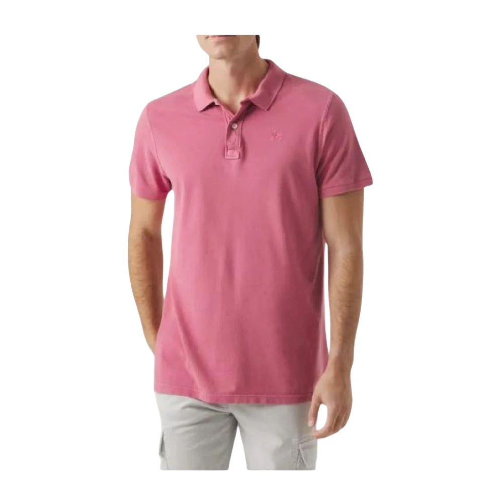 Scotta Pink Polo Shirts, Male, M, Polo Garment Frambuesa