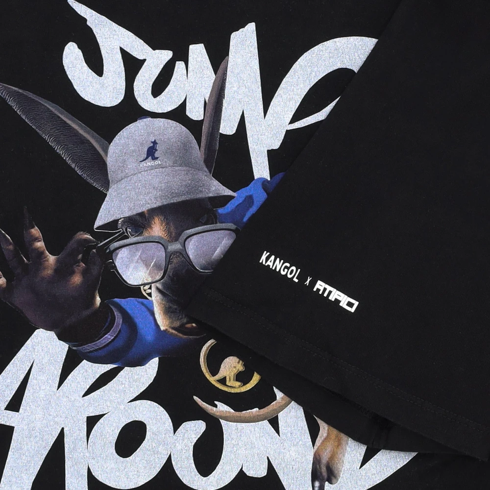 Kangol Limited Edition Jump Around Tee Zwart Black Heren