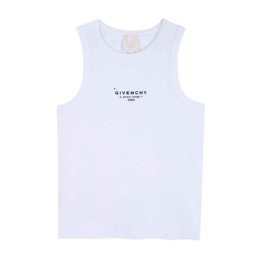 Givenchy Unisex Kids White Kids Sleeveless Tops, 8 Y, Sleeveless Top
