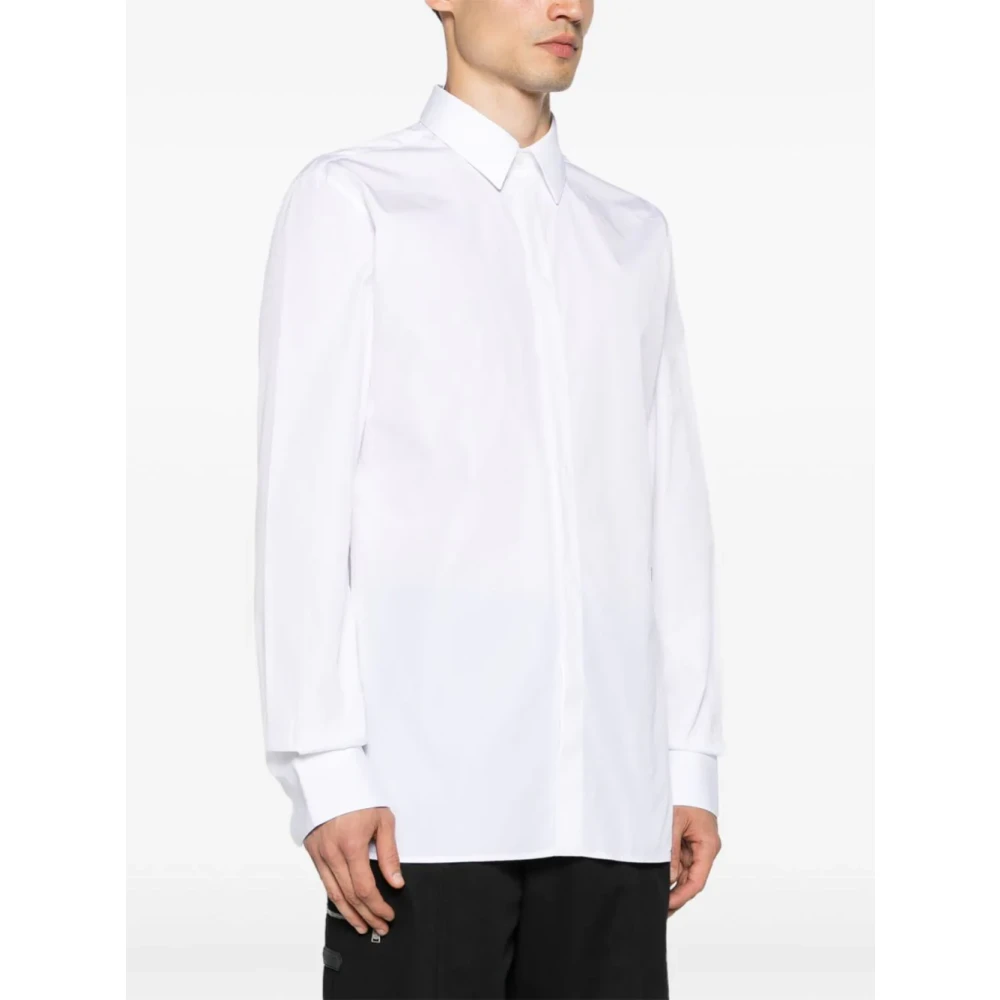 Givenchy Klassiek Katoenen Overhemd White Heren