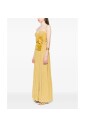 robe-moutarde-paillettes-fleurs