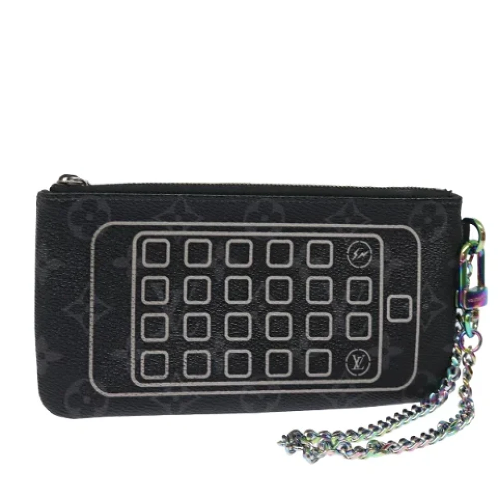 Louis Vuitton Vintage Pre-owned Canvas home-office Black Dames