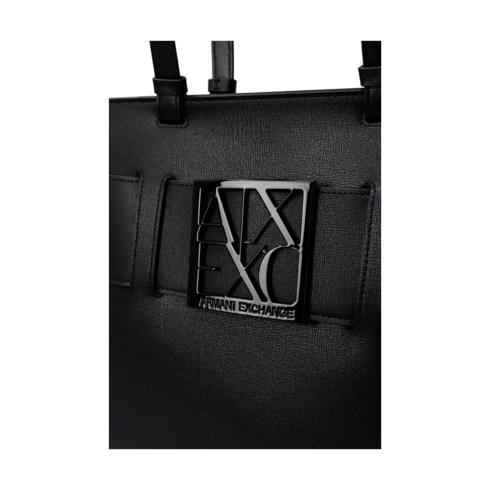 Armani Exchange Zwarte Polyethyleen Dames Handtas Black Dames