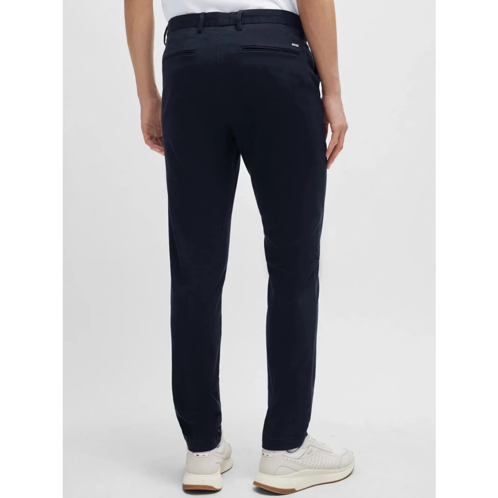 Hugo Boss Donkerblauwe Stijlvolle Broek Blue Heren