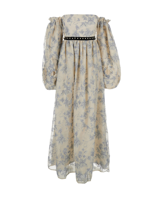 robe-longue-bardot-florale-multicolore-lin