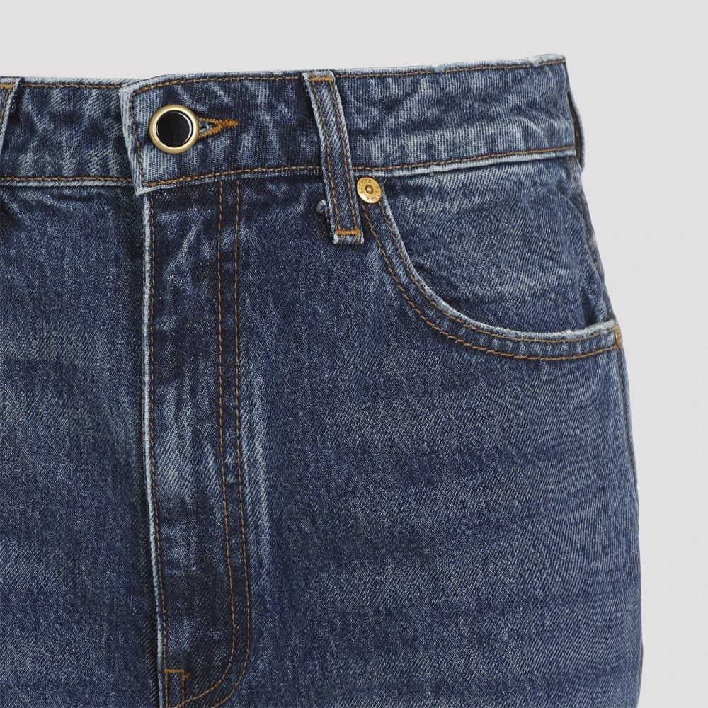 Khaite Blauwe Jeans voor Vrouwen Aw24 Blue Dames