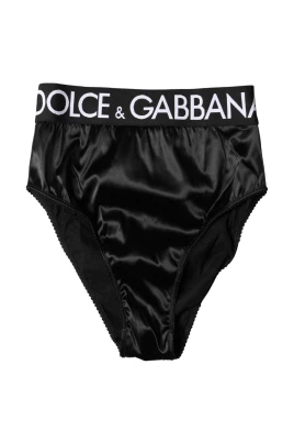 High-Waist Satin Brief